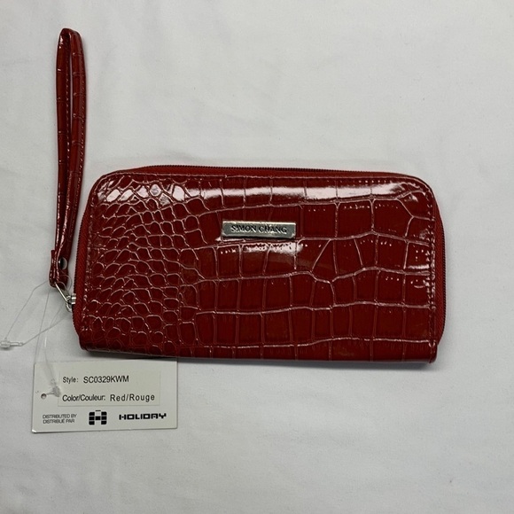 Simon Chang Wristlet Purse Colour Red NWT - Picture 1 of 9